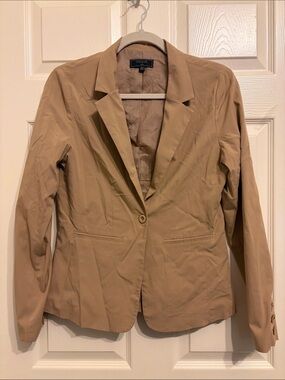 Chocolate Women's Beige Single-Button Blazer